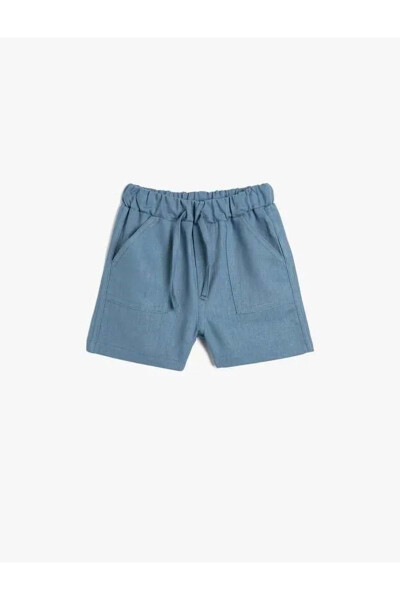 Baby Boy Clothing Shorts 3SMB40055TW Navy Navy - 4