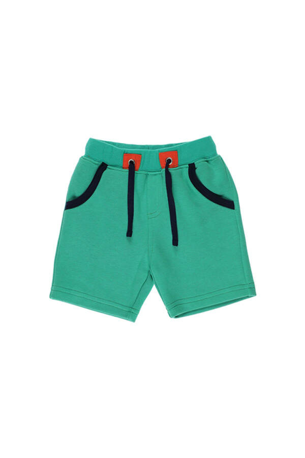 Baby Boy Contrast Color Detail Shorts - 1