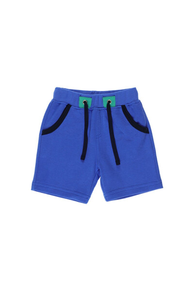 Baby Boy Contrast Color Detail Shorts - 1