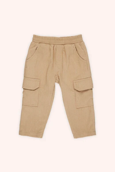 Baby Boy Corduroy Beige Pants - PANÇO