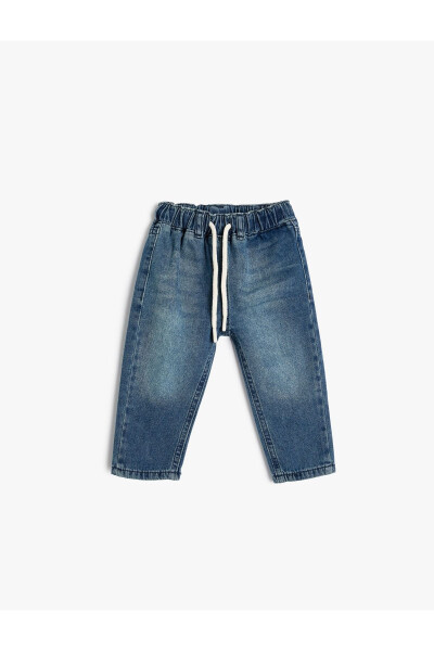 Baby boy cotton jeans - 1