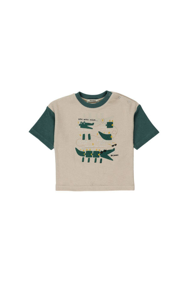 Baby Boy Crocodile Print T-Shirt - 7