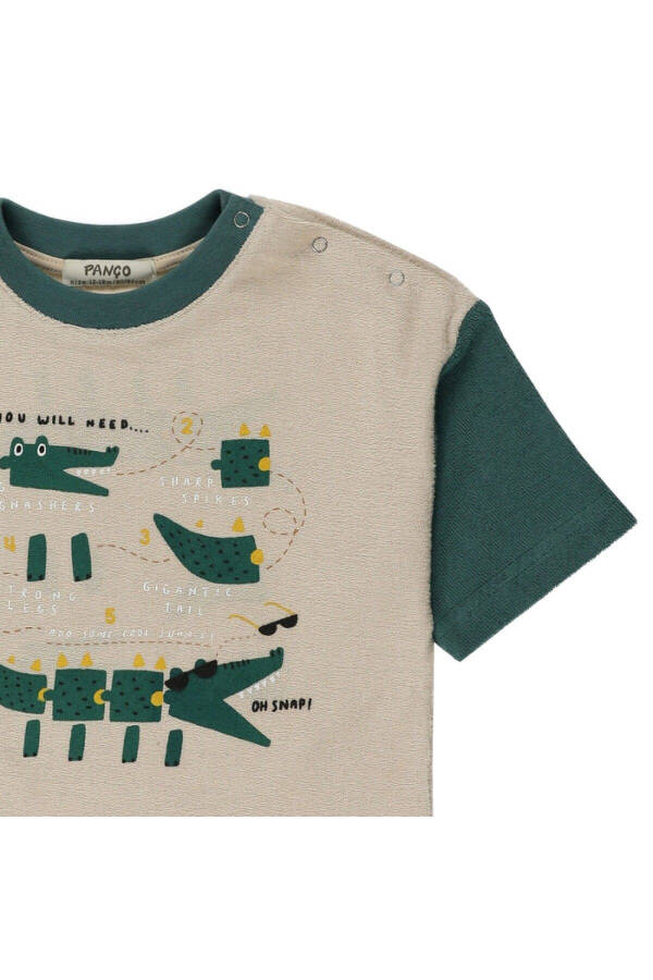 Baby Boy Crocodile Print T-Shirt - 9