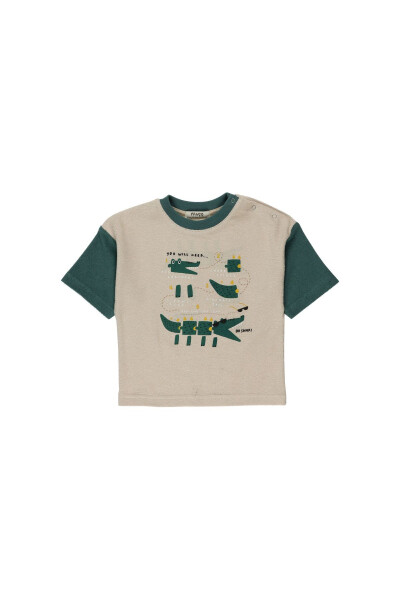 Baby Boy Crocodile Print T-Shirt - 4