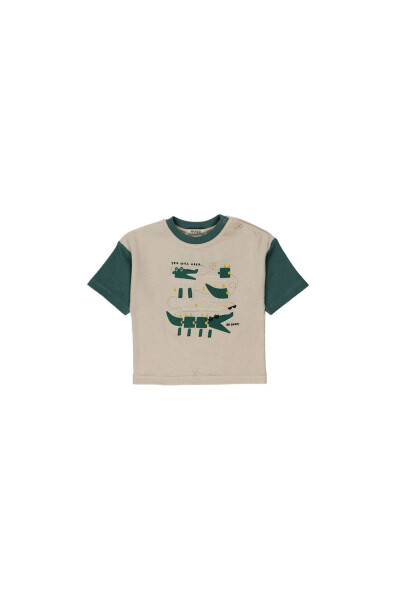 Baby Boy Crocodile Print T-Shirt - 1