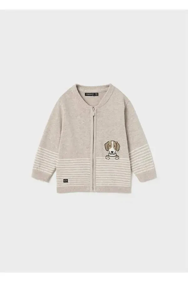 Baby Boy Dog Detail Pullover - 1