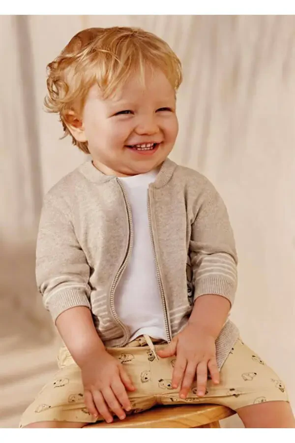 Baby Boy Dog Detail Pullover - 4