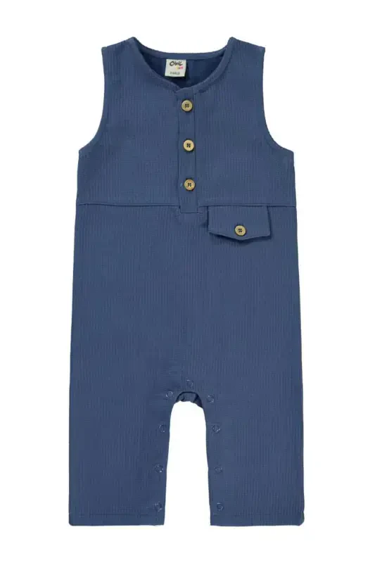 Baby Boy Dungaree 6-18 Months Indigo-Indigo - 2