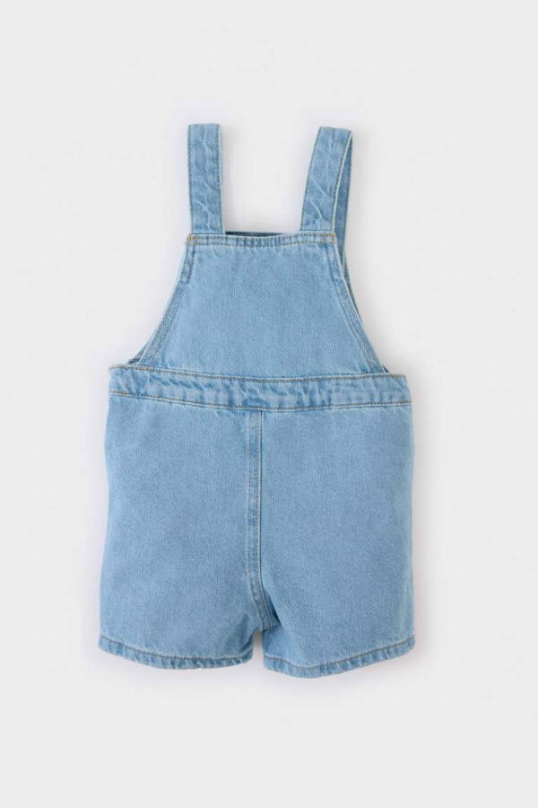 Baby Boy Dungaree Jean Jumpsuit Mint Blue - 3