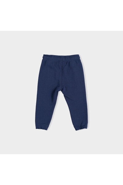 Baby Boy Elastic Cuff Navy Sweatpants - 2