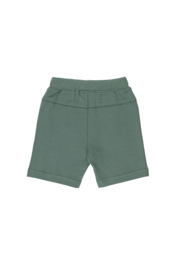 Baby Boy Elastic Waist Green Shorts - 5