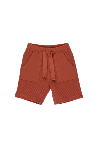 Baby Boy Elastic Waist Tile Shorts - 4