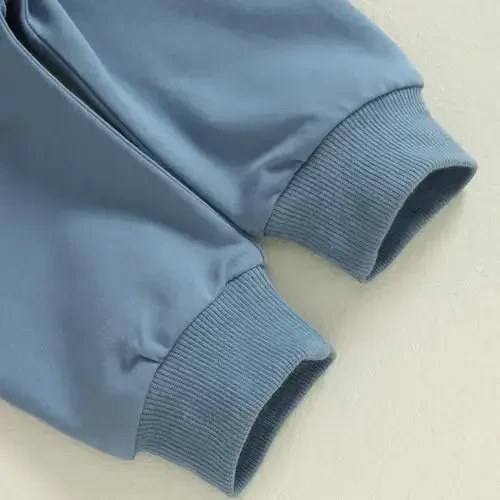 Baby Boy Fall Clothes Set Long Sleeve Letter Print Sweatshirt Pants Toddler Infant Outfits 6 12 18 24 Months 2T - 7