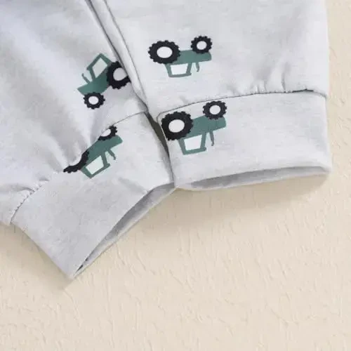 Baby Boy Fall Clothes Set Long Sleeve Letter Print Sweatshirt Pants Toddler Infant Outfits 6 12 18 24 Months 2T - 7