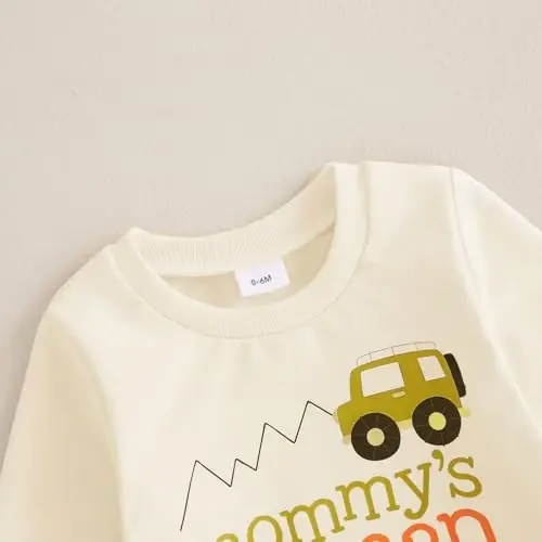 Baby Boy Fall Clothes Set Long Sleeve Letter Print Sweatshirt Pants Toddler Infant Outfits 6 12 18 24 Months 2T - 4