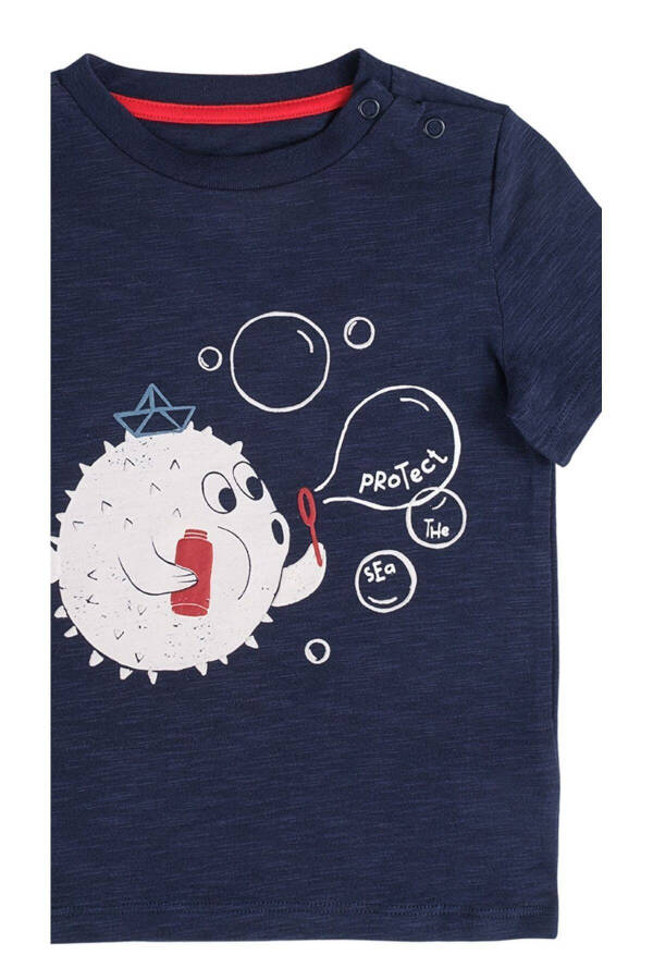 Baby Boy Fish Pattern T-Shirt - 6