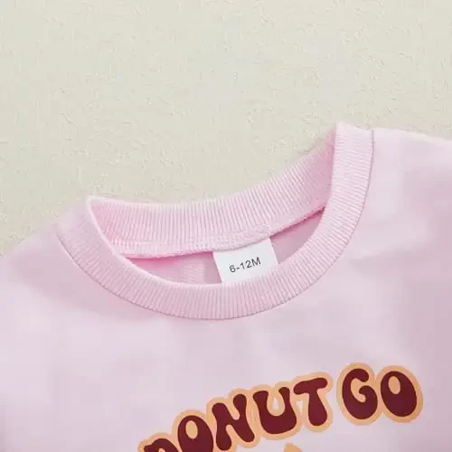 Baby Boy Girl Cute Long Sleeve Crew Neck Letters Heart Print Sweatshirt Infant Newborn Valentines Outfit - 5