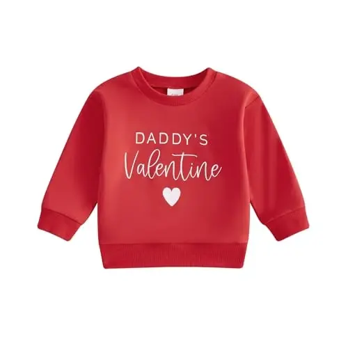 Baby Boy Girl Cute Uzun Yengli Ekipaj Bo'yin Harflar Yurak Bosma Sviter Chaqaloq Yangi Tug'ilgan Sevishganlar Libosi 