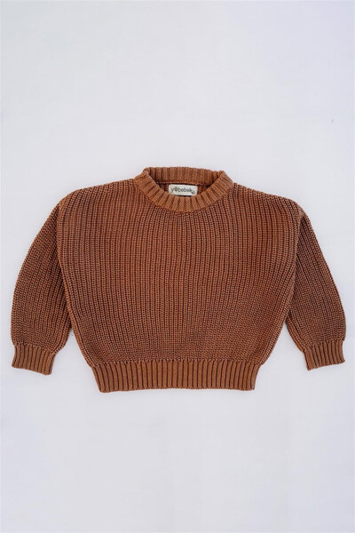 Baby Boy Girl Knitted Sweater Brick Color - 8