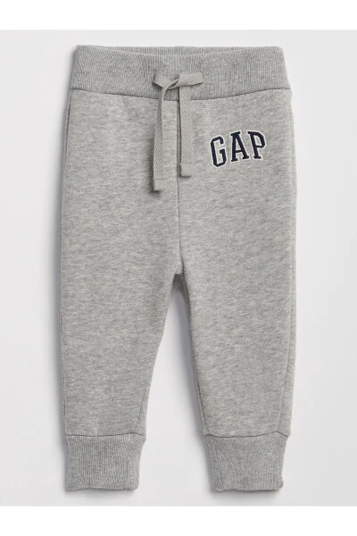 Baby Boy Grey Logo Sweatpants - GAP