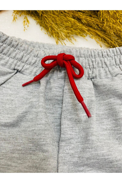 Baby Boy Grey Sweatpants Patterned Kids Pants 1/2/3/4 Years - 3