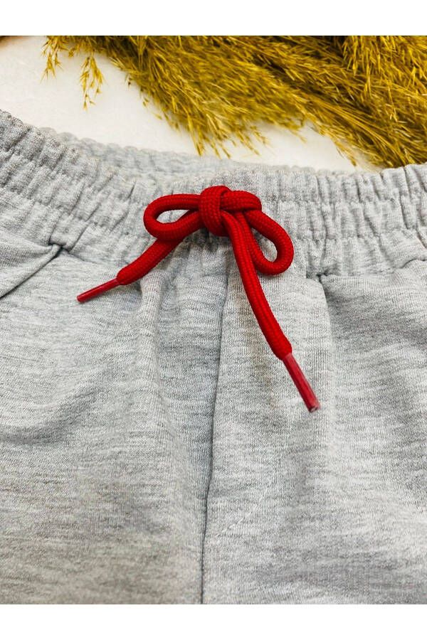 Baby Boy Grey Sweatpants Patterned Kids Pants 1/2/3/4 Years - 3