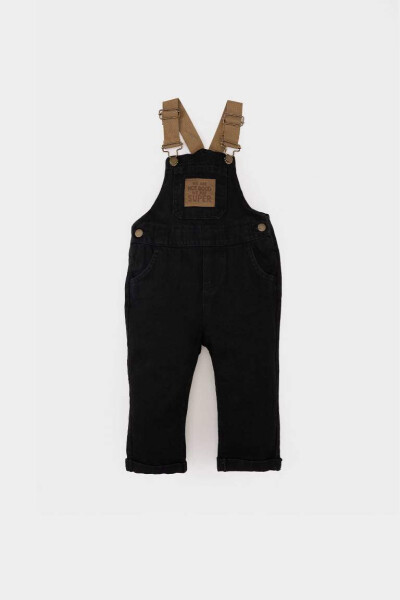 Baby Boy Jean Dungaree Overalls - Anthracite - DEFACTO