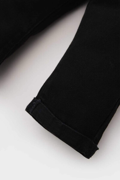 Baby Boy Jean Dungaree Overalls - Anthracite - 4