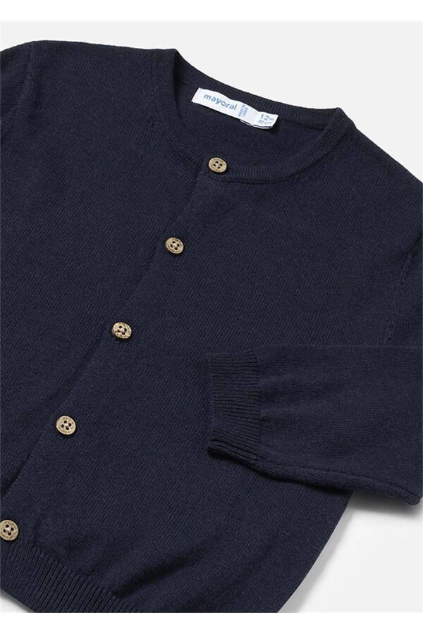 Baby Boy Knit Cardigan Navy Blue 2320 - 2