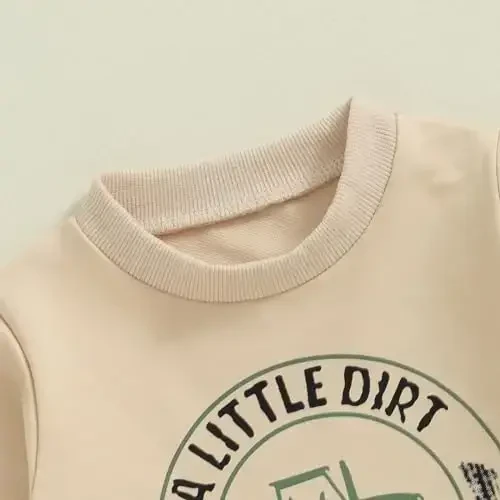 Baby Boy kuzgi kiyimlar to'plami uzun qisma harf bosma sviter shimlar chaqaloq bolalar kiyimlari 6 12 18 24 oy 2T - 4