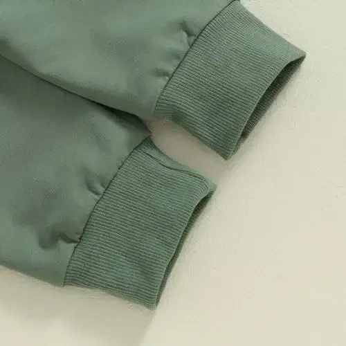 Baby Boy kuzgi kiyimlar to'plami uzun qisma harf bosma sviter shimlar chaqaloq bolalar kiyimlari 6 12 18 24 oy 2T - 7