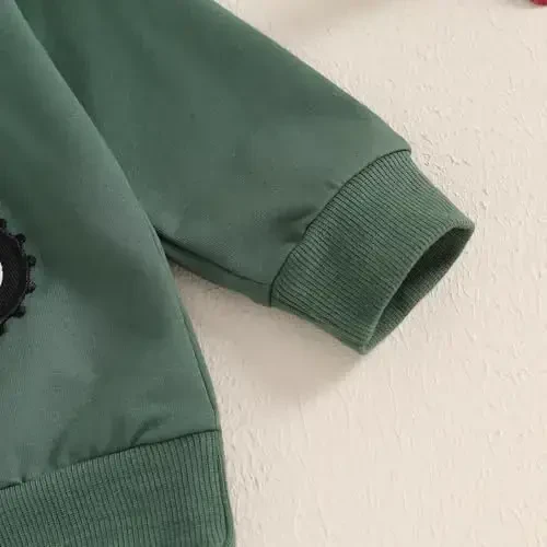 Baby Boy Kuzgi Kiyimlar To'plami Uzun Qisma Xatli Print Sviter Shim Toddler Chaqaloq Kiyimlari 6 12 18 24 Oy 2T - 5