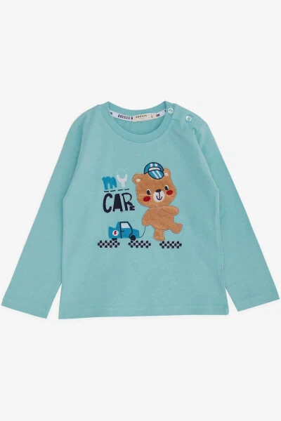 Baby Boy Long Sleeve T-Shirt Bear Print Letter - BREEZE