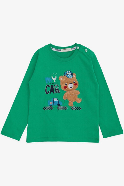 Baby Boy Long Sleeve T-Shirt Bear Print Text - BREEZE
