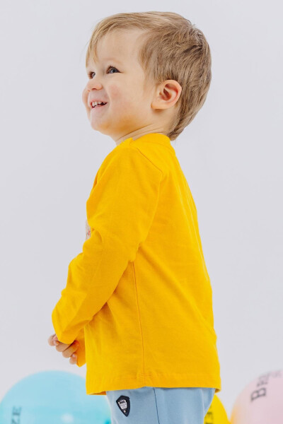 Baby Boy Long Sleeve T-Shirt Bear Printed Text - 3