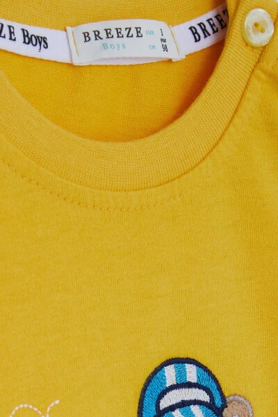 Baby Boy Long Sleeve T-Shirt Bear Printed Text - 8