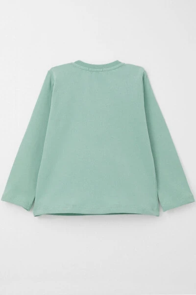 Baby Boy Long Sleeve T-Shirt Boss Bear Embroidery - BREEZE (1)