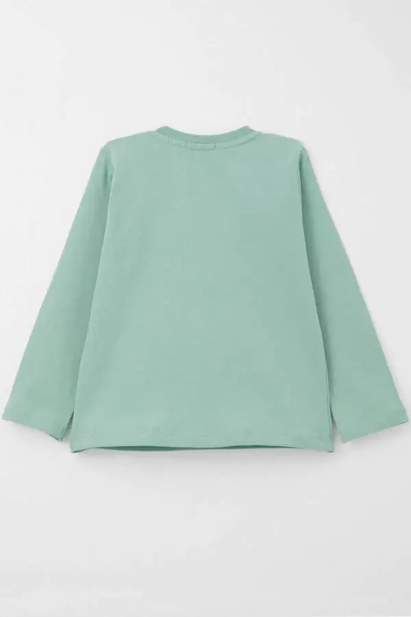 Baby Boy Long Sleeve T-Shirt Boss Bear Embroidery - 2