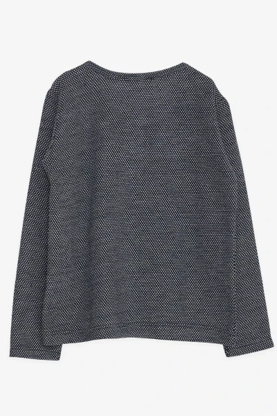 Baby Boy Long Sleeve T-Shirt Patterned Crested 9 Months- - Modazone (1)