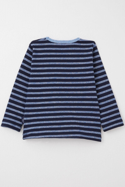 Baby Boy Long Sleeve T-Shirt Snap Fastener 9 Months-3 Years, Mixed Color - BREEZE (1)