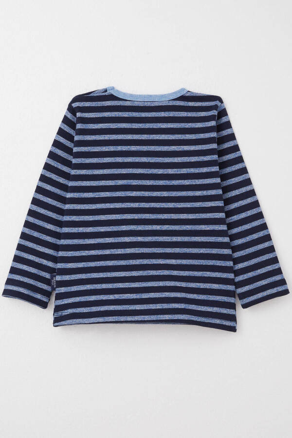 Baby Boy Long Sleeve T-Shirt Snap Fastener 9 Months-3 Years, Mixed Color - 2