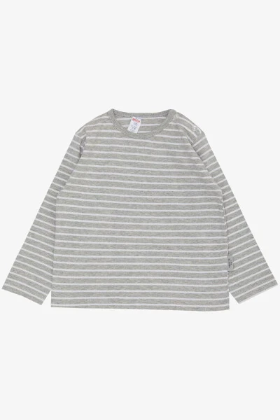Baby Boy Long Sleeve T-Shirt Snap Striped 9 Months-3 - Modazone