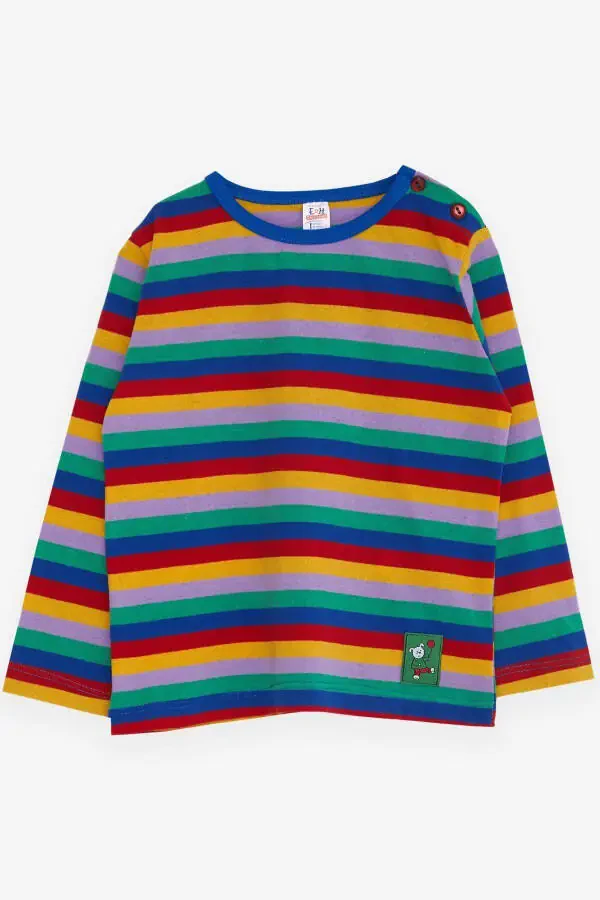 Baby Boy Long Sleeve T-Shirt Striped 9 Months-3 Years, - 1