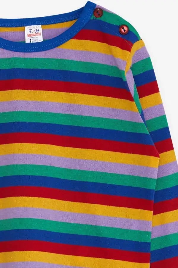 Baby Boy Long Sleeve T-Shirt Striped 9 Months-3 Years, - 3