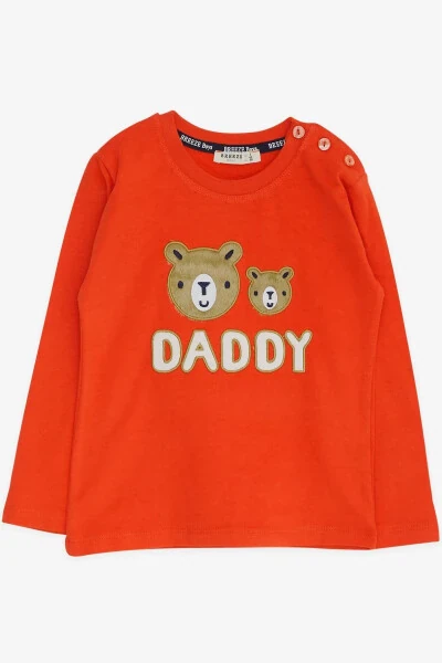 Baby Boy Long Sleeve T-Shirt Teddy Bear Look 9 Months-3 - BREEZE