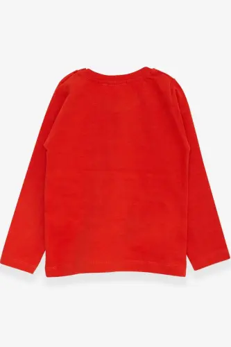Baby Boy Long Sleeve T-Shirt with Pocket 9 Months-3 Years, Tu - 5