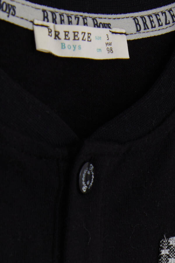 Baby Boy Long Sleeve T-Shirt with Pocket and Badge 9 Months-3 - 3