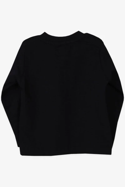 Baby Boy Long Sleeve T-Shirt with Pocket and Badge 9 Months-3 - Modazone (1)