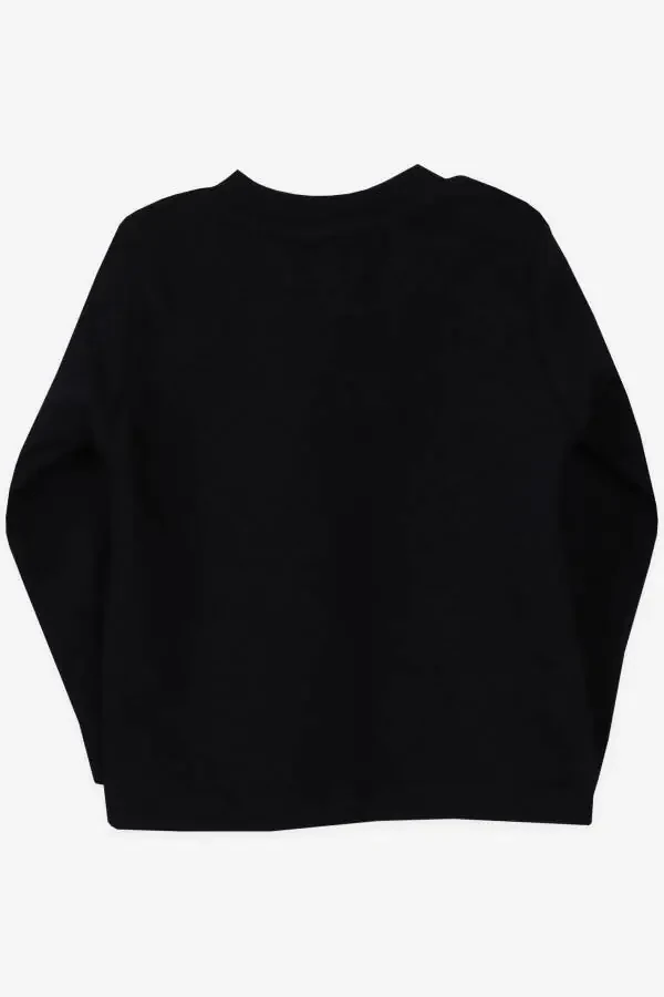 Baby Boy Long Sleeve T-Shirt with Pocket and Badge 9 Months-3 - 2