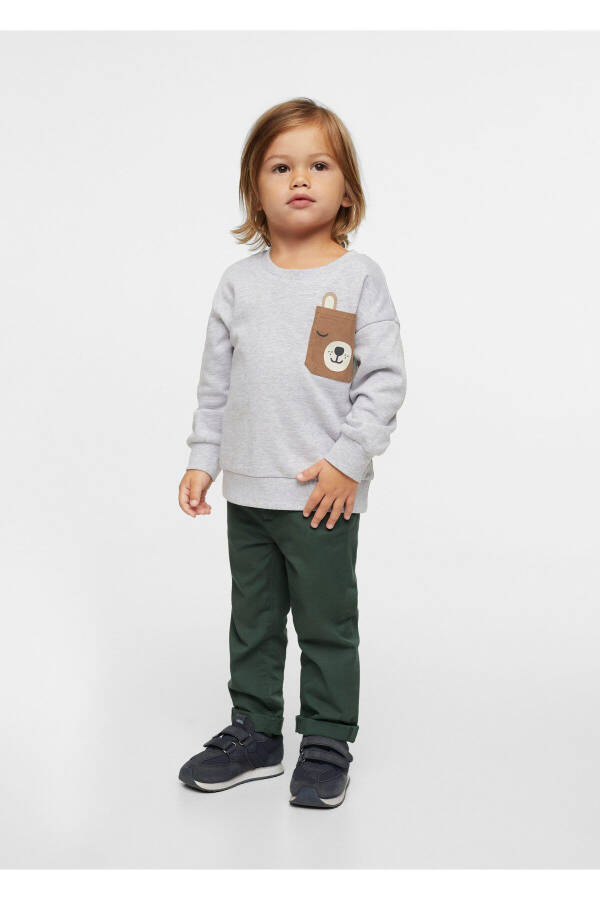 Baby Boy Metal Grey Sweatshirt - 1